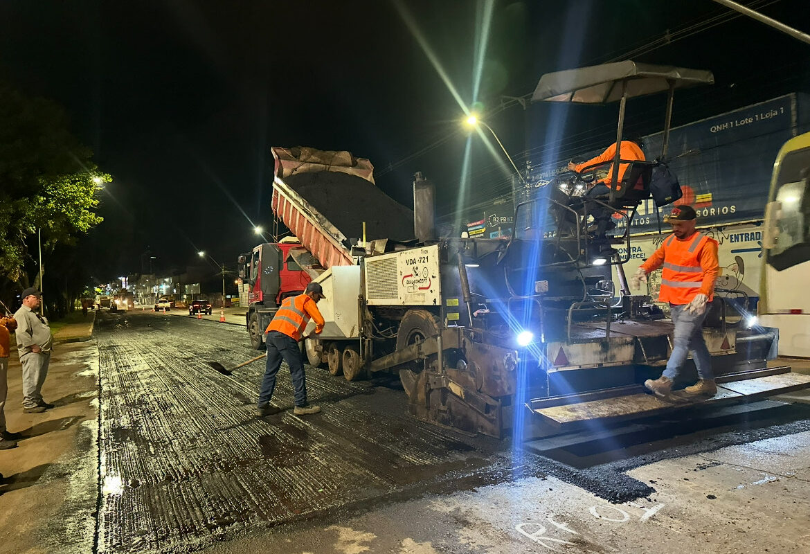 Recuperação do pavimento da Hélio Prates começa com obras noturnas para reduzir impactos no trânsito