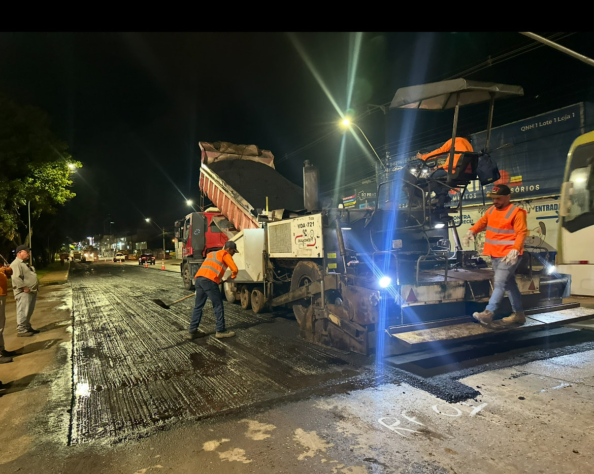 Recuperação do pavimento da Hélio Prates começa com obras noturnas para reduzir impactos no trânsito