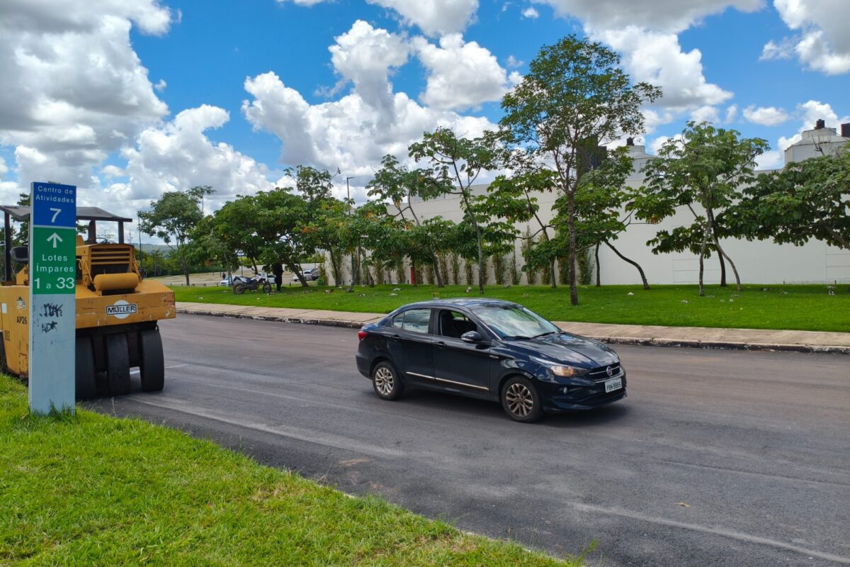 Concluídas as obras do recapeamento asfáltico em trecho do Lago Norte