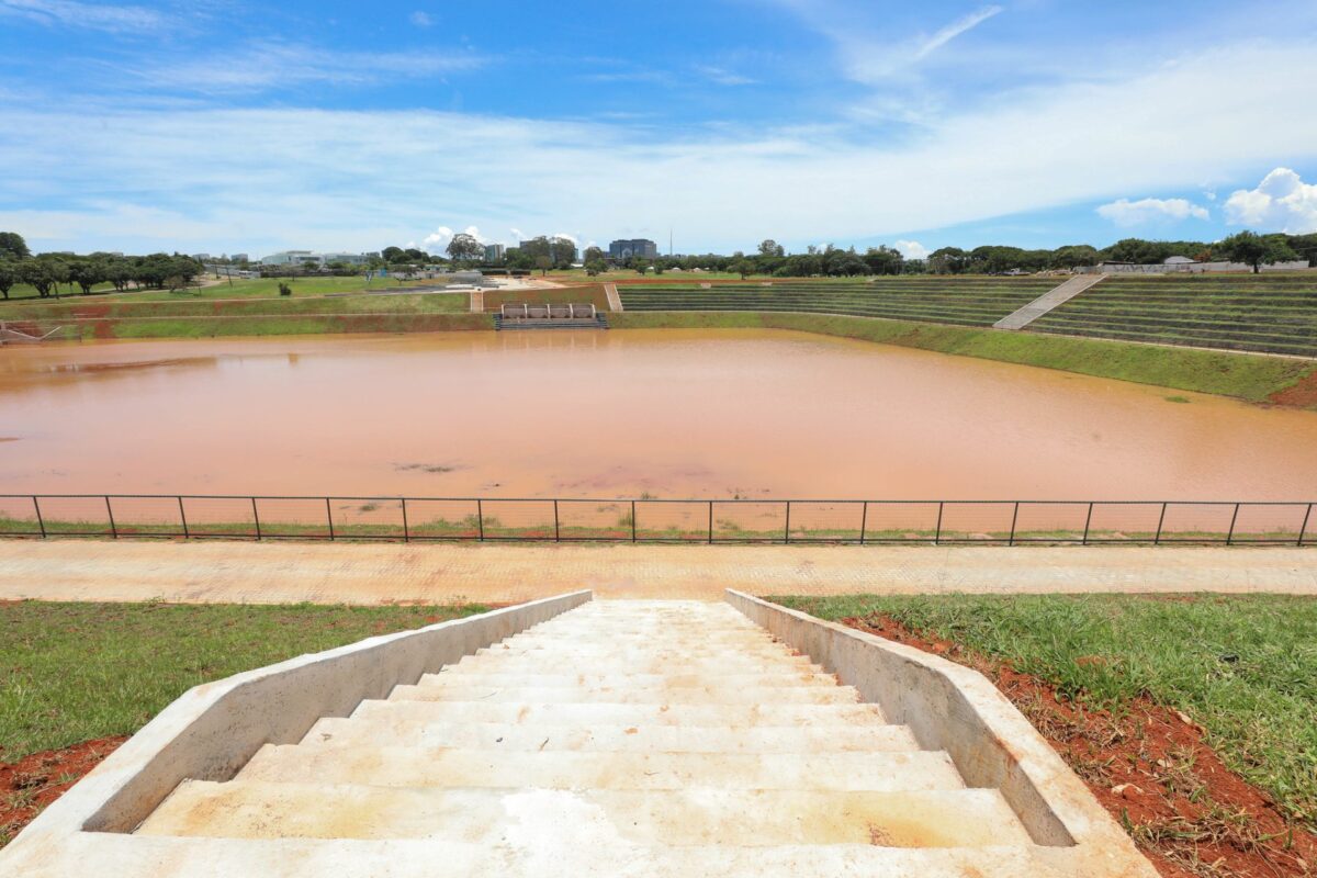 Bacia de detenção do Drenar DF embeleza Parque Internacional da Paz