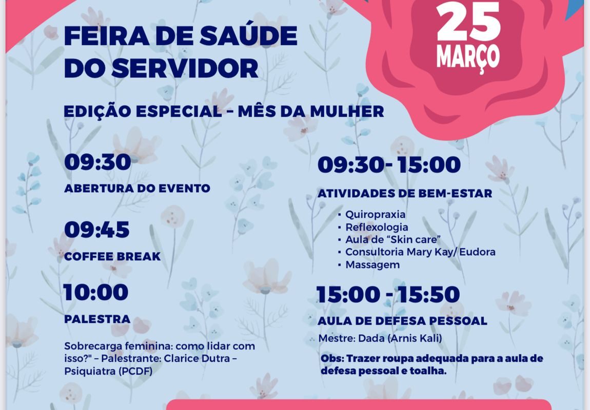 Edição especial da Feira de Saúde do Servidor celebra o Mês das Mulheres