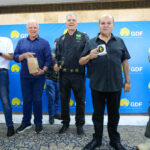 Governador Ibaneis Rocha recebe moto clube participante da 22ª edição do Capital Moto Week no Palácio do Buriti