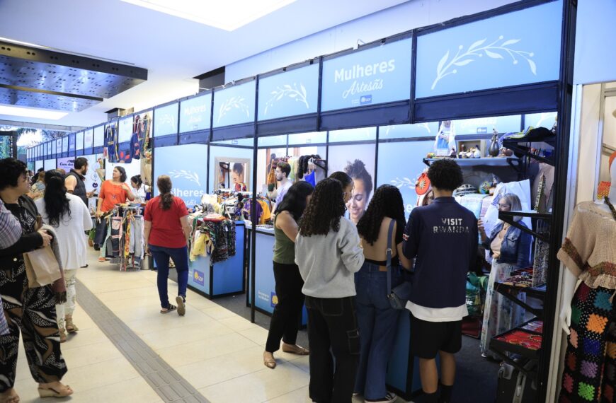 Artesãs do Projeto Cerrado Feminino participam do 20º Salão do Artesanato no Parque da Cidade