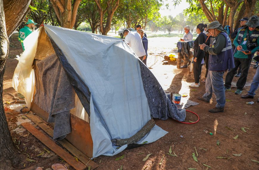 Ação de acolhimento à população em situação de rua ocorre em Brazlândia nesta segunda (14)